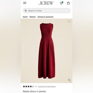 J. Crew Nadia Dress in Ponte